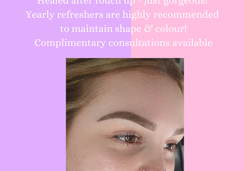The healing of your ombre brows