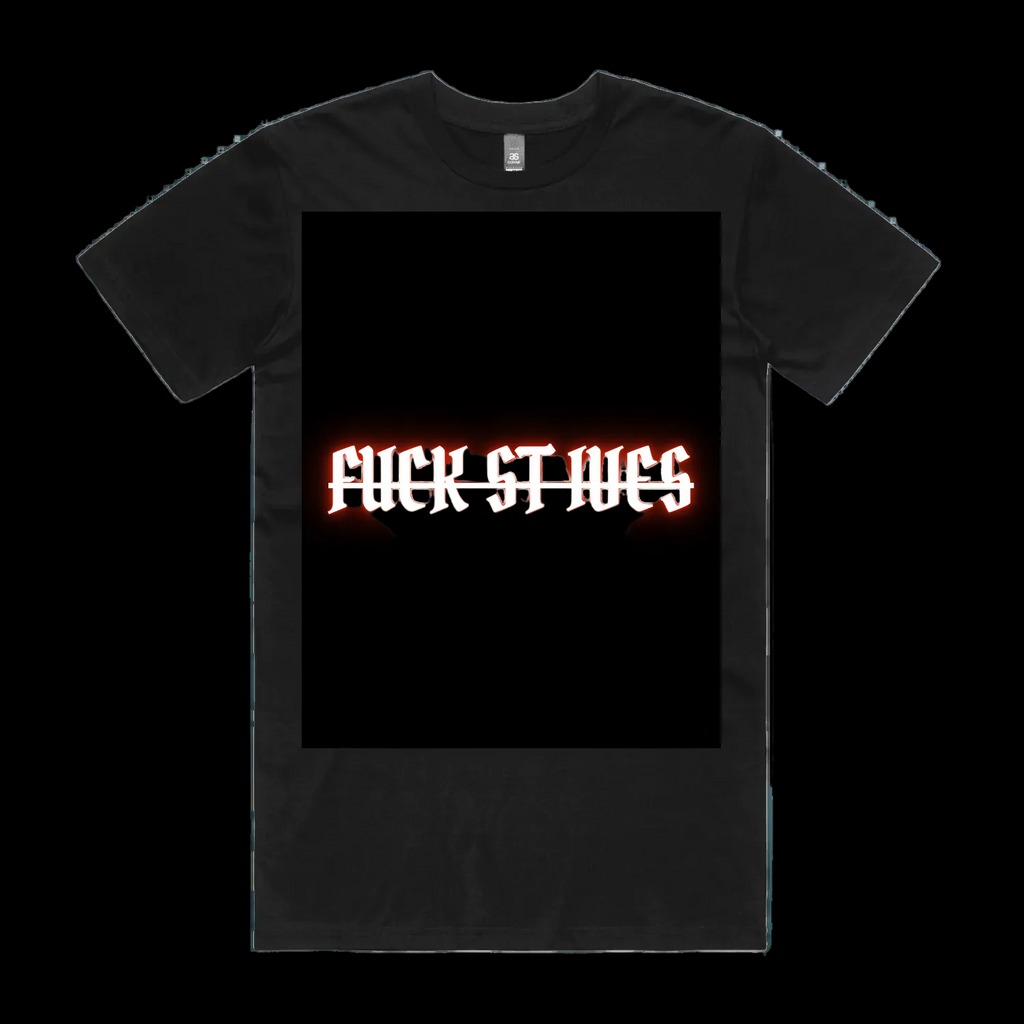 Black front flat lay