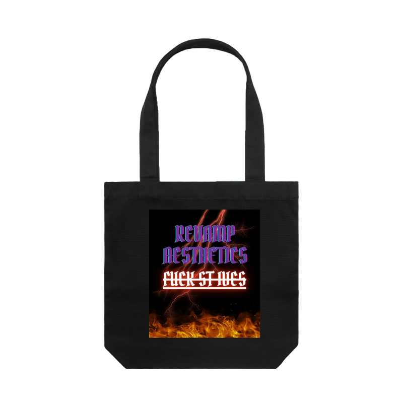 Black front flat lay