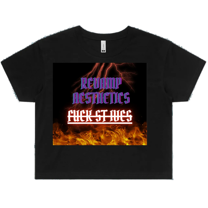 Black front flat lay